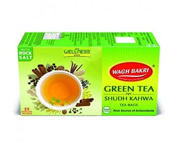 WAGH BAKRI GREEN TEA BAGS SHUDH KAHWA